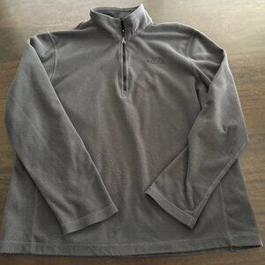Men's The North Face 1/4 zip grey lightweight hoodie sweatshirt size Large